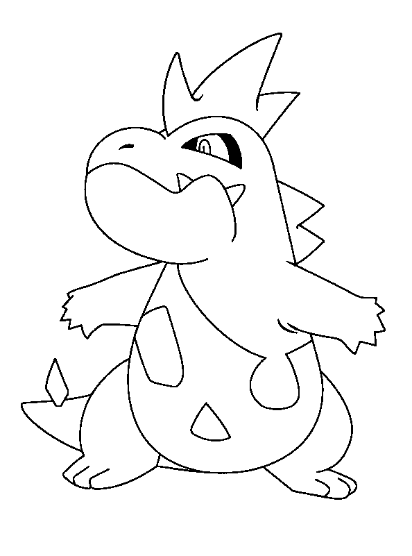 Plansa de colorat cu Pokemon 41 36